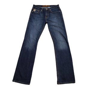 Cinch Ian Blue Jeans Men's 30x36 Western Denim Outdoor Ranchwear Distressed